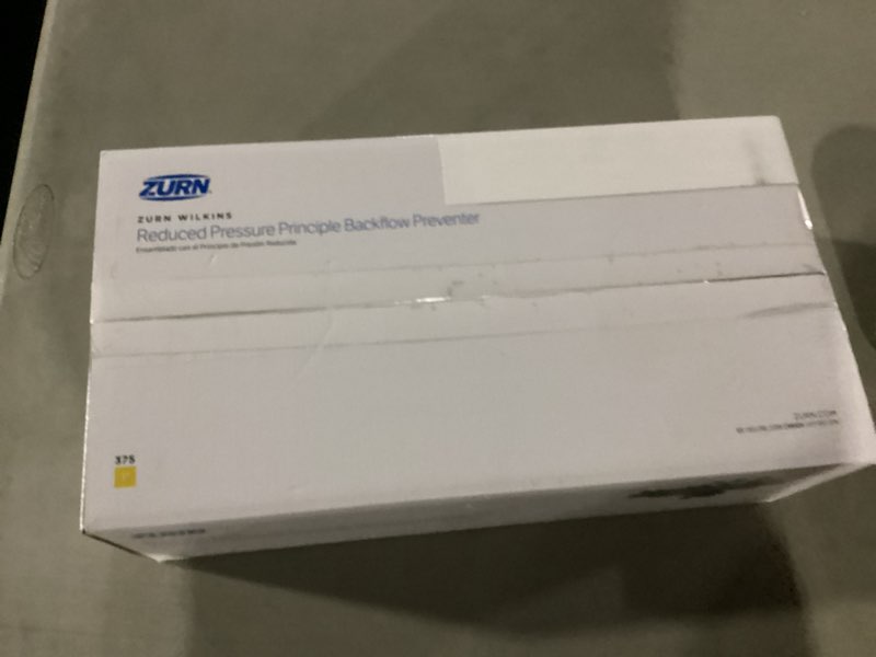 Condition photo showing New/Like New for Zurn Wilkins 1-375 1" 375 Reduced Pressure Principle Backflow Preventer 1 Inch Preventer