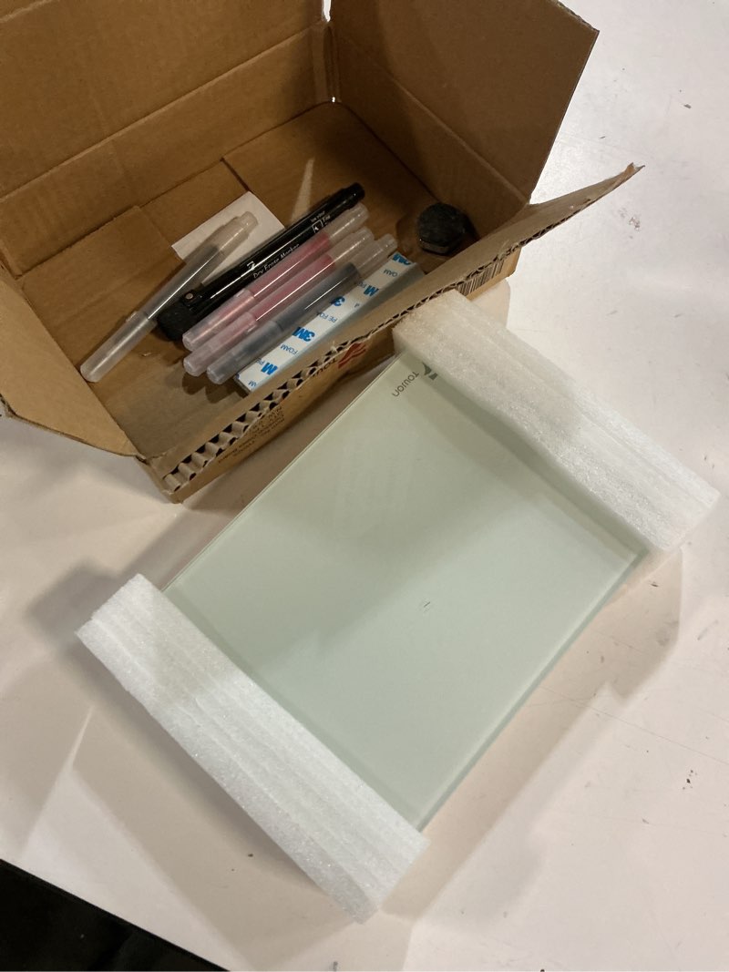 Condition photo showing Good Condition for TOWON Small Glass Dry Erase Board, Desk White Board with Standing, Mini Whiteboard Easel Pad Set, Stenography Artifact for Office, Home and School Supplies, 8x6 Inches, White
