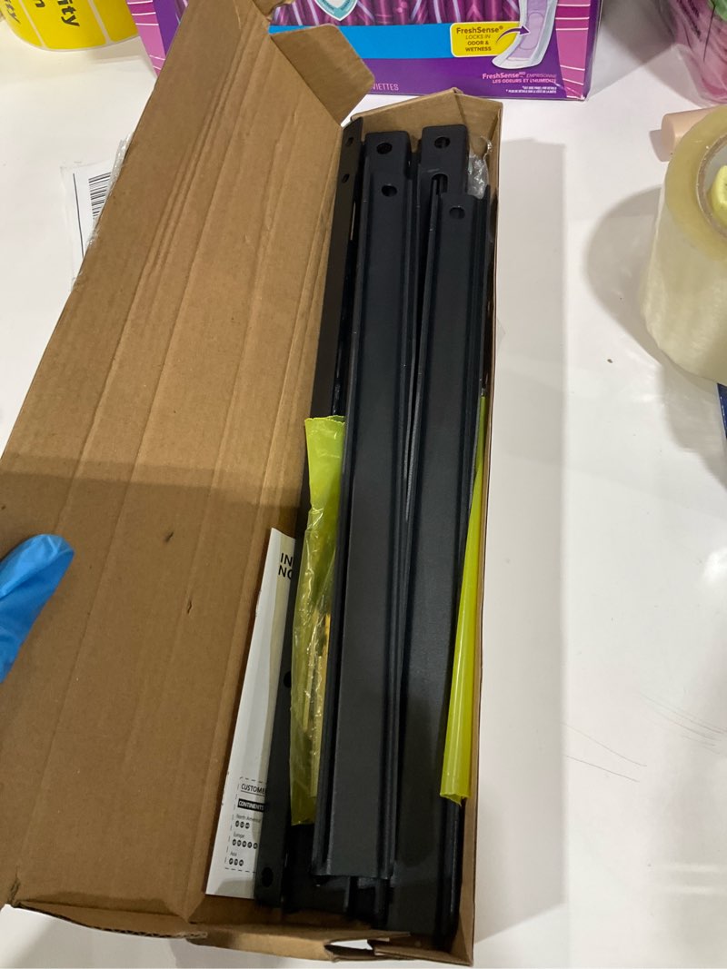 Condition photo showing As Is for TAVR Universal Table Top TV Stand Mount, TV Legs for Most 20-75 Inch TVs, Replacement TV Feet with Great Load-Bearing Holds up to 110 lbs, TV Stands Base with Cable Management, Max VESA 800x600 mm