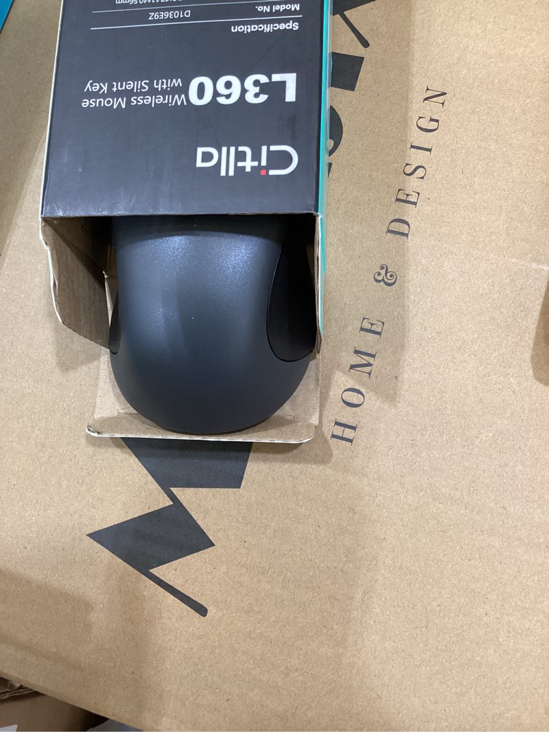 Condition photo showing New/Like New for citlla wireless bluetooth mouse (usb + bt1 + bt2), full size mouse, 4-way scrolling, multi-device silent for computer, laptop, ipad, macbook (grey)