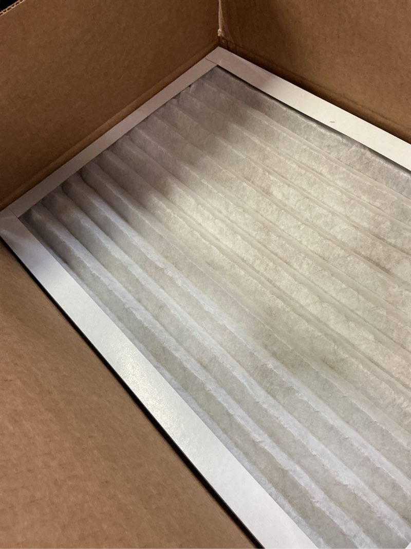 Condition photo showing New/Like New for amazon basics 14x20x1 air filter, merv 8 ac furnace filters, allergy control, electrostatic, removes dust pollen and lint, 6-pack (actual size: 13.75" x 19.75" x 0.75") 14x20x1 merv 8