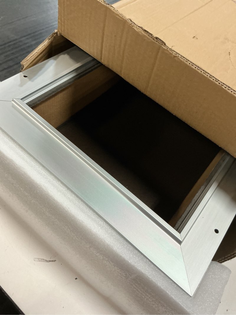 Condition photo showing Good Condition for 3-flaps insulated dog door for wall, rust proof aluminum alloy large doggy door, heavy duty pet door with dual lock, extreme weather doggie door for interior exterior wall, pets up to 110lb