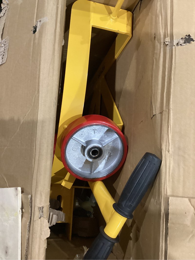 Condition photo showing Good Condition for vevor 55 gallon drum dolly, 1,200 pounds capacity oil drum cart with 3 smooth-rolling wheels and labor-saving handle, heavy duty q235 steel barrel drum dollies for garages warehouse workshop