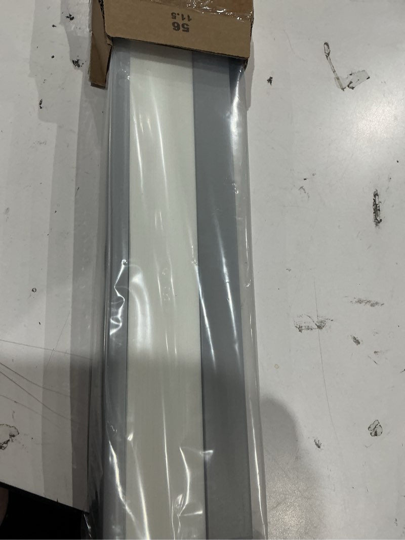 Condition photo showing As Is for lazblinds cordless cellular shades for french doors, no drill french door blinds for privacy, light filtering honeycomb shades for front door patio sliding glass door, 1 pack, 22" w x 78" h, grey grey-light filtering 22"w x 78"h