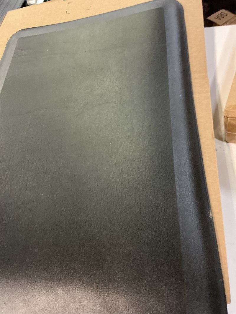 Condition photo showing Good Condition for Kitchen Mat, Cushioned Thick Floor Comfort Mat, with Non-Slip Bottom, Water & Stain Resistant, Easy Clean Standing Desk Mat for Kitchen, Sink, Office (17.3"x28", Black)