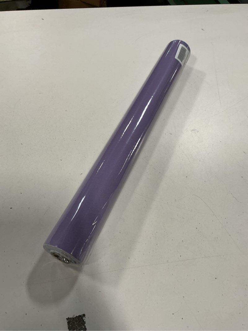 Condition photo showing New/Like New for Dimoon 236''x17.7'' Purple Peel and Stick Wallpaper Contact Paper Modern Self Adhesive Wall Paper Removable Renter Friendly Textured Solid Color Shelf Cabinet Vinyl Roll (236''x17.7'',Dark Purple) 17.7''x236'' Dark Purple