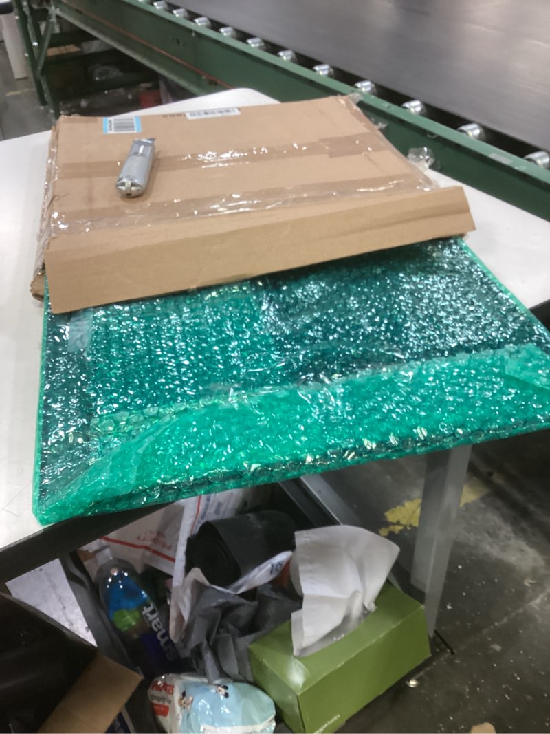 Condition photo showing Good Condition for hvac premium 14'' x 14'' [duct opening] flat stamped steel return air grille - sidewall and ceiling - hvac vent duct cover - black [outer dimensions: 15.75''w x 15.75''h] 14 x 14 black