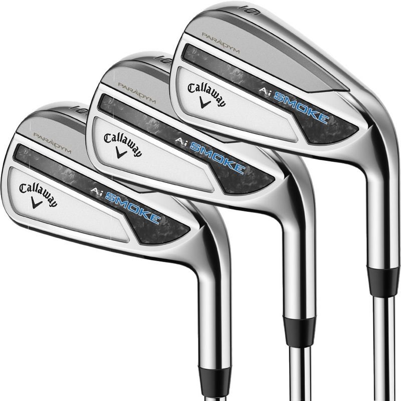Callaway Paradym Ai-Smoke Irons Stiff Flex Graphite Golf Set, Right, 4 pcs