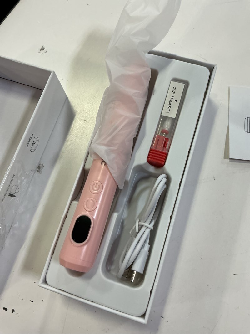 Condition photo showing Good Condition for devimic electric nail drill kit, professional cordless nail drill nail file manicure for acrylic gel dip powder nails pink