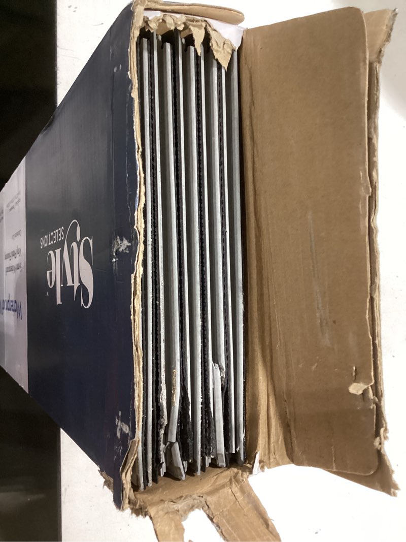 Condition photo showing As Is for procore plus charleston oak 7-in x 47.75-in waterproof interlocking luxury vinyl plank flooring