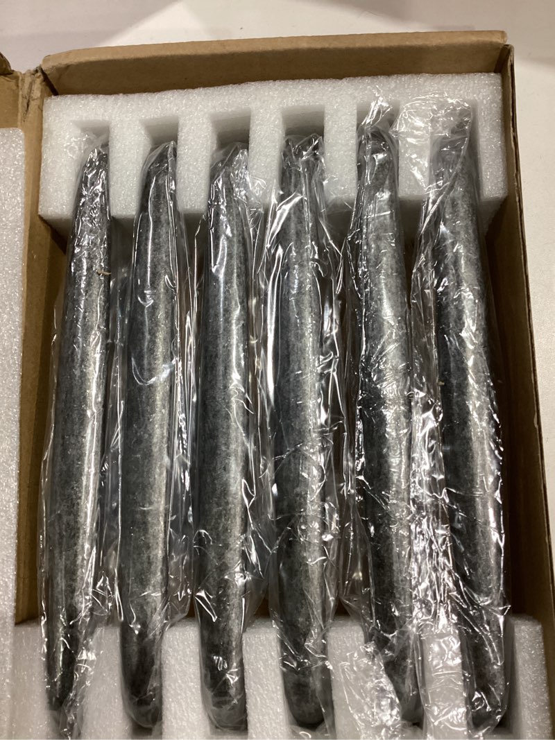 Condition photo showing Good Condition for goo-ki 6 pack weathered nickel drawer handles, 7.56'' (192mm) c-c antique iron cabinet pulls handle vintage retro bar pull kitchen hardware for cupboard bathroom 7.56" hole center weathered nickel