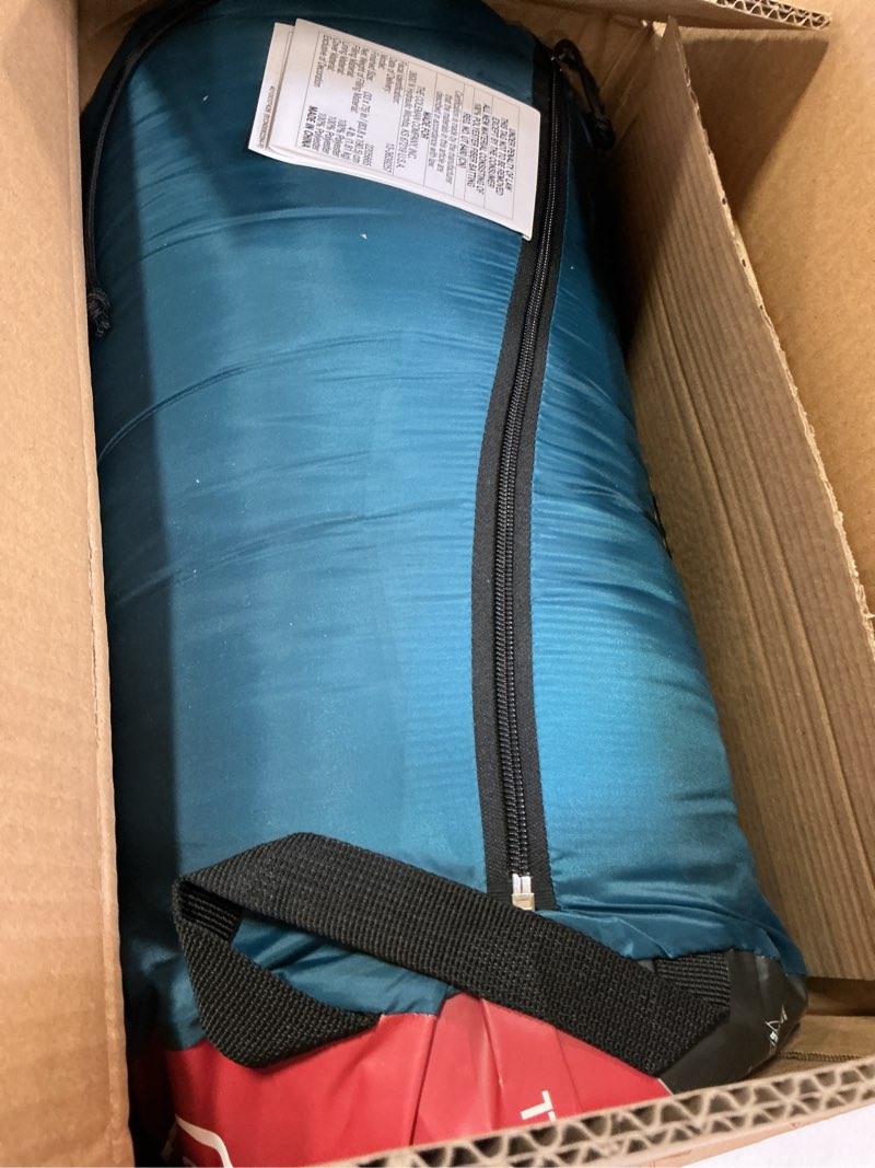 Condition photo showing New/Like New for Coleman Brazos 20/30°F Adult Cool-Weather Sleeping Bag with No-Snag Zipper & Stuff Sack, Machine Washable, Great for Camping, Traveling, Guests, & More PFAS-Free 20°f