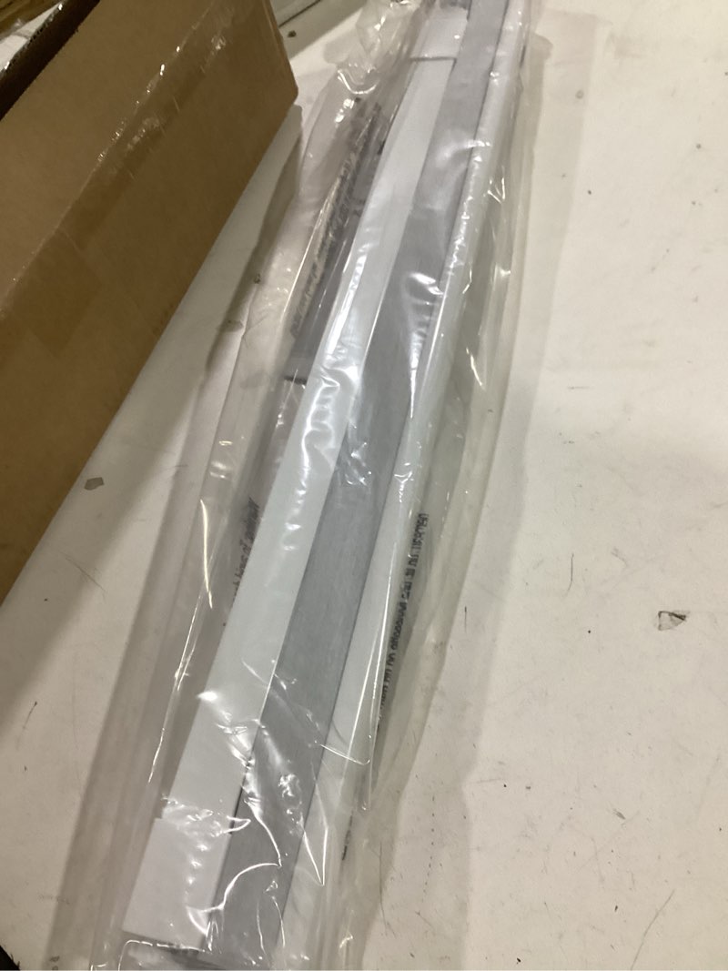Condition photo showing Good Condition for lazblinds cordless cellular shades, no tools no drill blackout honeycomb shades pleated blinds for windows, 24'' w x 36'' h, silver white blackout-silver white 24'' w x 36'' h