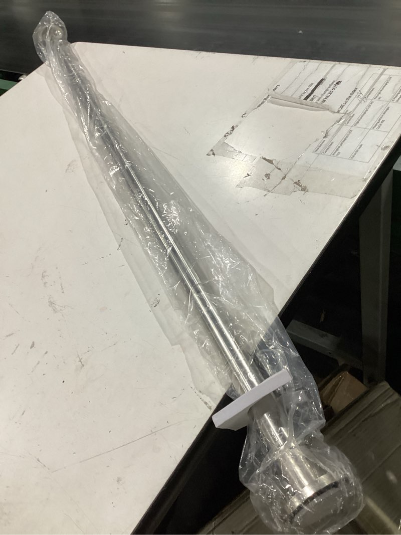 Condition photo showing Good Condition for briofox industrial shower curtain rod - rustproof non-slip 43-72 inch 304 stainless steel tension curtain rod for window or bathroom, brushed nickel 43-72 inch brushed nickel