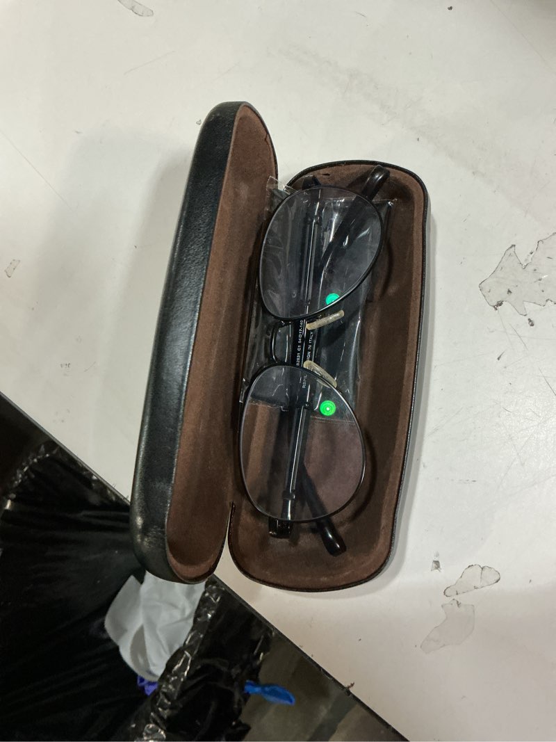 Condition photo showing Good Condition for Classic Aviator Reading Glasses for Men Women Light Blocking Computer Readers Spring Hinge Metal Frame Acetate Legs Brown 0.25 x