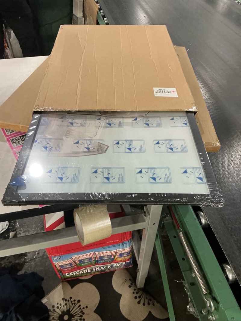 Condition photo showing New/Like New for KTKDE A2 Poster Frame Black 16.5x23.4 inch Woodgrain Picture Frames,Vertical & Horizontal Wall Hanging Large Picture Frame for Photos,Posters and Artwork - Perfect for Christmas gifts and Home Decor Black A2-1Pack