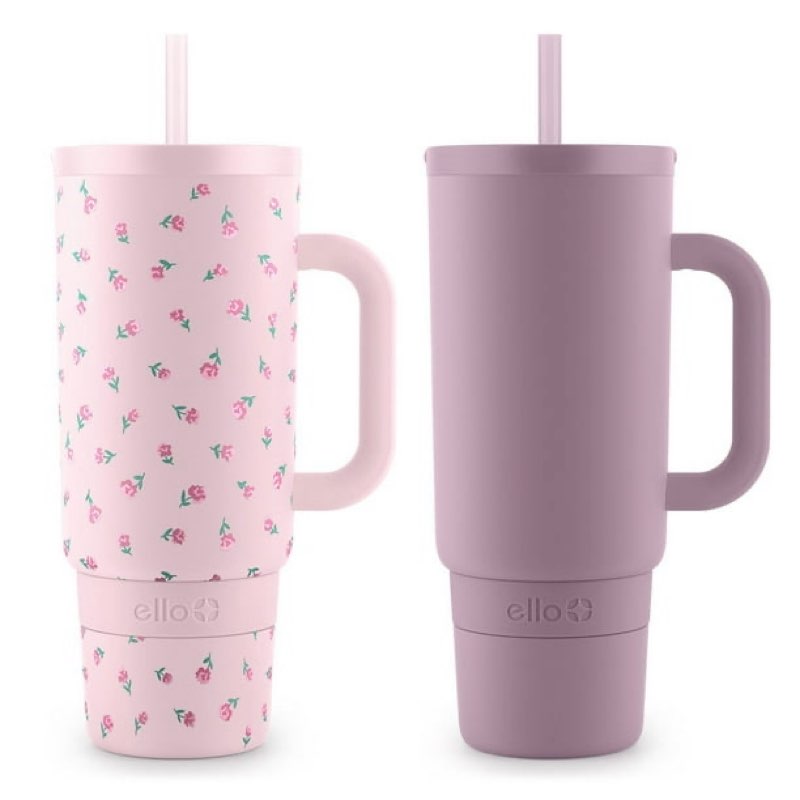 Ello Port 40-oz. Stainless Steel Tumbler with Handle, 2-Pack, Assorted Colors
