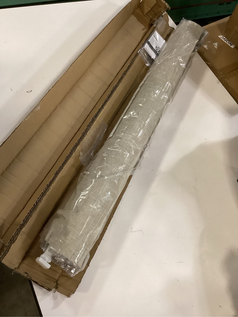 Condition photo showing New/Like New for LazBlinds No Tools No Drill Cordless Roman Shades for Windows, Blackout Thermal Insulated UV Blocking Window Blinds, Lightweight Fabric Blinds for Indoor Windows, 35" W x 60" H, Blackout - Beige Beige 35" W x 60" H