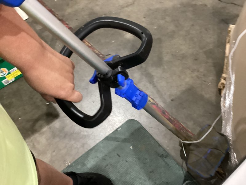 Condition photo showing As Is for  kobalt gen4 40-volt 15-in straight shaft battery string trimmer 4.0