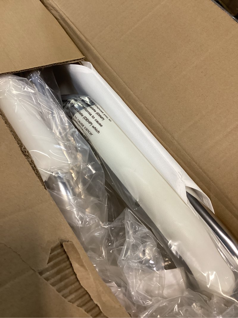 Condition photo showing Good Condition for DMI Rolling Shower Chair, Commode, Transport Chair, FSA Eligible, Rolling Bathroom Wheelchair for Handicap, Elderly, Injured or Disabled, Rear Locking Wheels, 250 lb. Weight Capacity, White