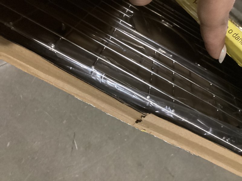 Condition photo showing Good Condition for Sink Protector Grid 26-1/16" x 14-1/16", Centered Drain with Corner Radius 3-1/2", 304 Stainless Steel Material (Centered Drain) for Single Bowl Kitchen Sink 26-1/16" x 14-1/16" Centered Drain