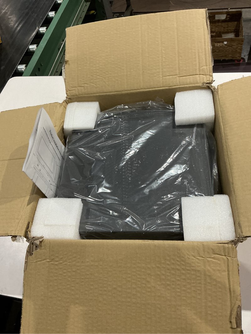 Condition photo showing Good Condition for 12" outdoor post light 304 stainless steel hardwired pillar light, sandblasted glass, e26 socket, 110v ac/(3v-24v dc.ip68 waterproof connector, us standard cord, for patio fence column 12x12x5.5 inch glass e26 ac/dc bulb