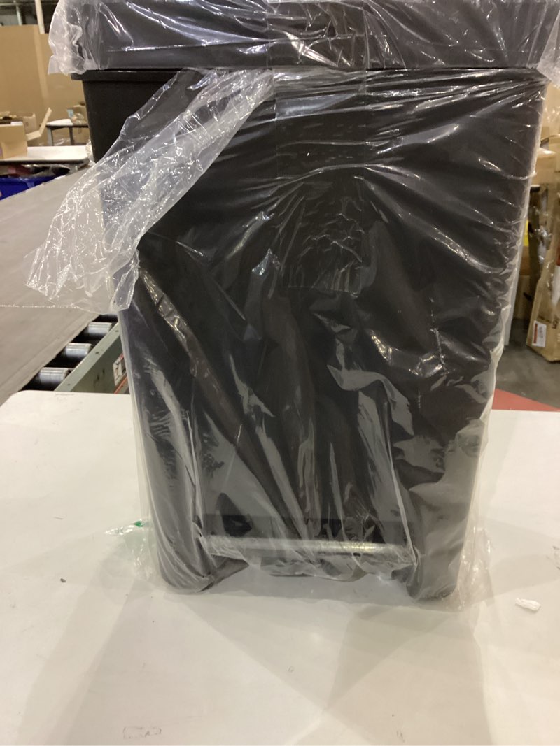 Condition photo showing New/Like New for Rubbermaid Premier Series II Step-On Trash Can for Home and Kitchen, with Lid Lock and Slow Close, 12.4 Gallon, Charcoal, for Home/Kitchen/Garage/Apartment/Office 12.4G - Classic Plastic