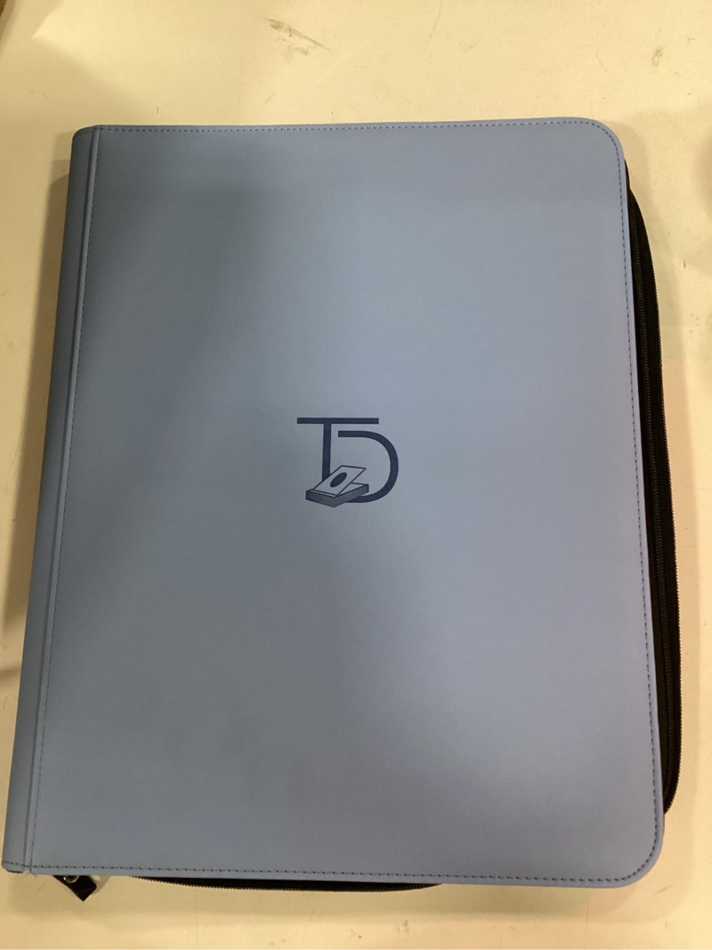 Condition photo showing New/Like New for topdeck 200 toploader binder - 9 pocket card binder album - tcg secure storage sleeves - compatible with yugioh, magic the gathering, pokemon and more - trading and sports card holder (blue)