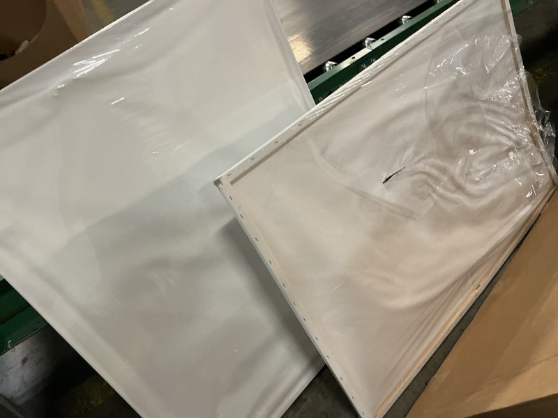 Condition photo showing As Is for conda large canvas for painting 36x48 inch 2-pack, big stretched canvas 100% cotton, primed acid-free, artist canvas for acrylics oils pouring painting 36"x48",2 pack