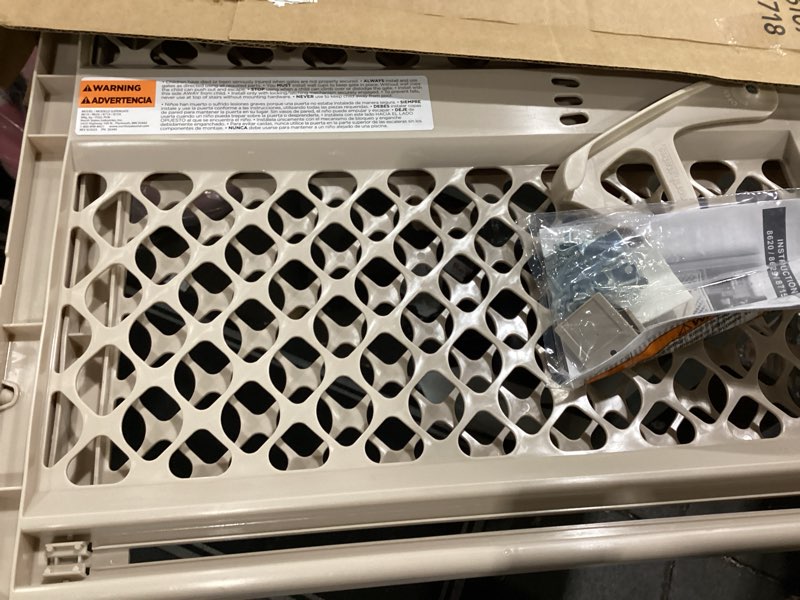 Condition photo showing Good Condition for toddleroo by north states - supergate ergo baby gate: plastic baby gate for stairs & doorways - adjustable indoor safety gate - made in usa - 26 to 42 inches wide - 26 inches tall - sand