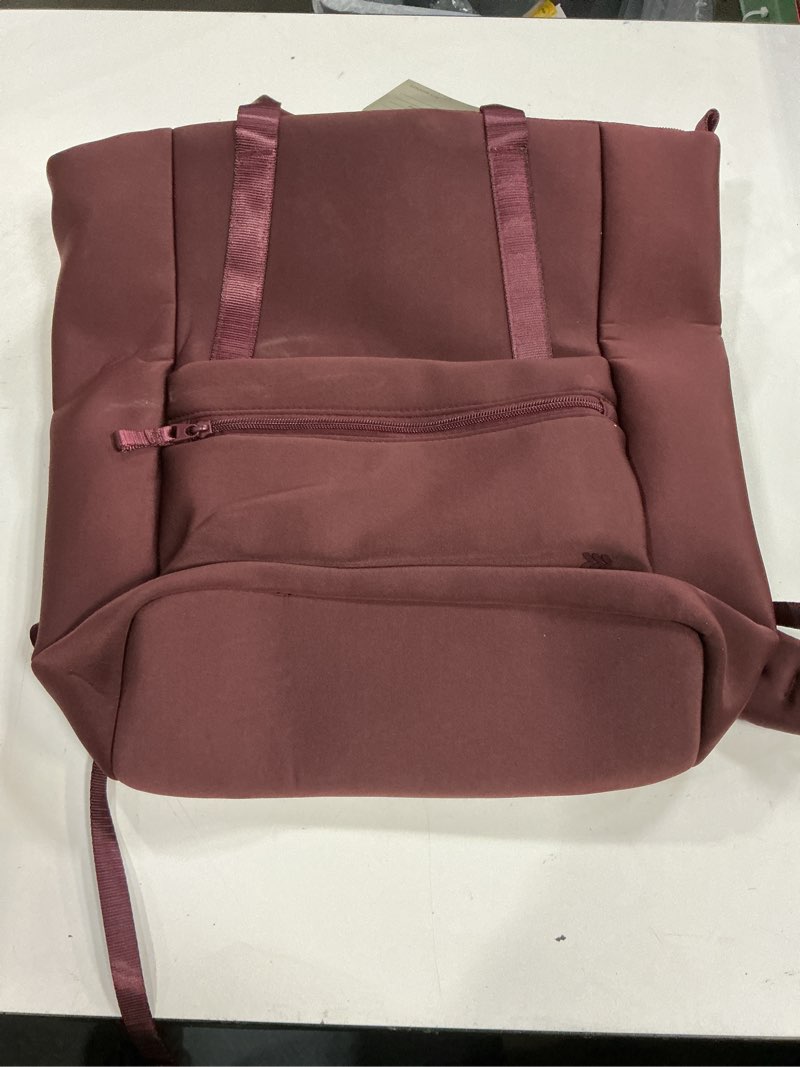 Condition photo showing Good Condition for faux neoprene backpack tote - all in motion™ - maroon