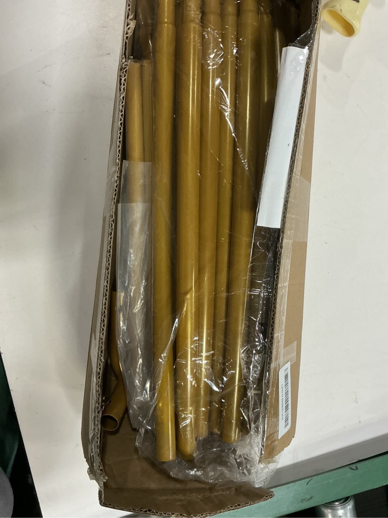 Condition photo showing Good Condition for 8FT Round Arch Backdrop Stand, Gold Circle Balloon Arch Frame Stand Heavy Duty Wedding Arches with Upgrade base for Ceremony Birthday Party Anniversary Bridal Graduation Decoration 8FT Gold