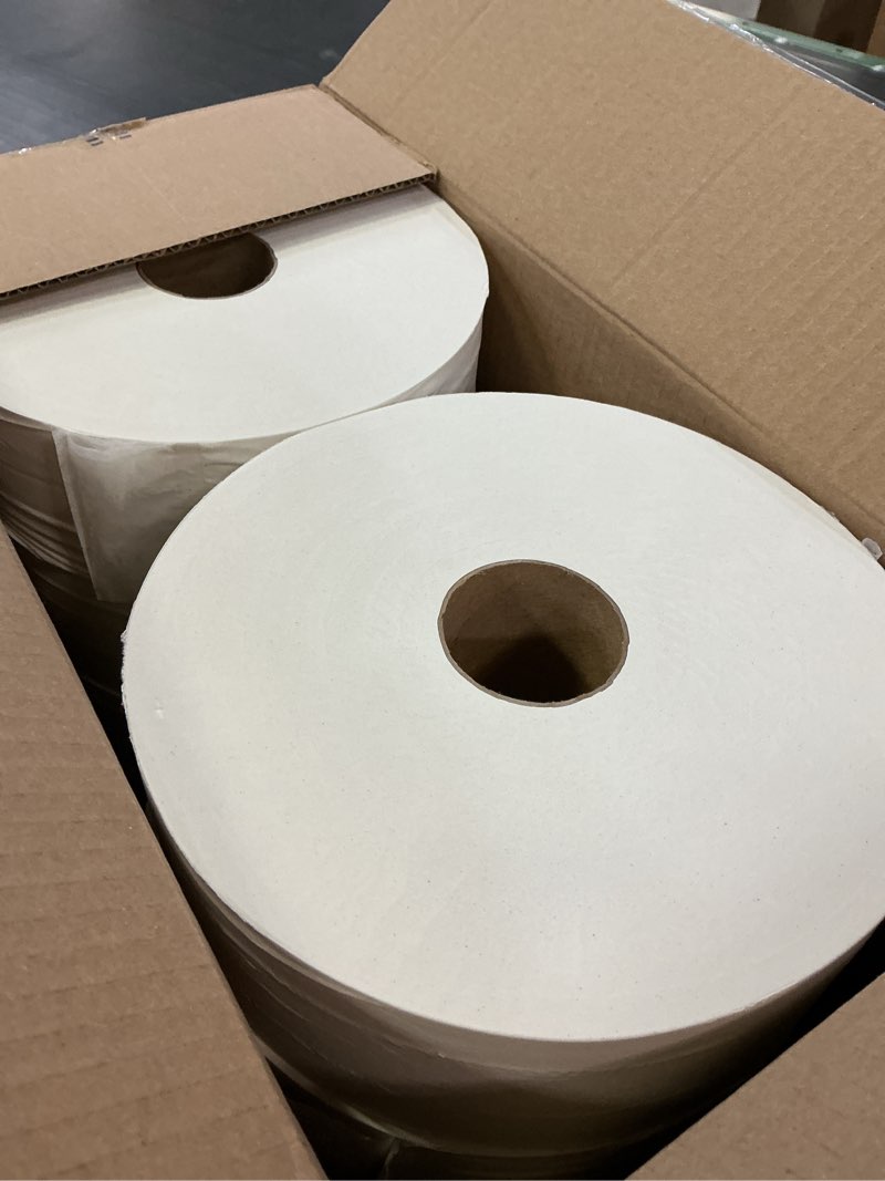Condition photo showing New/Like New for tork jumbo toilet paper roll white t1, advanced, 2-ply, 6 x 1600 feet, 12021502, 6 count (pack of 1) 6 roll (pack of 1)