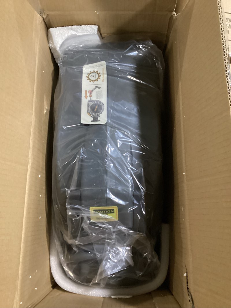 Condition photo showing New/Like New for glahoden retractable garden hose reel 1/2 in x 155 ft metal bracket, 2025 upgraded dual ratchet lock uv & freeze protection brass seal slow retraction anti-tangle hose 180°swivel 1/2" 155ft dark gray