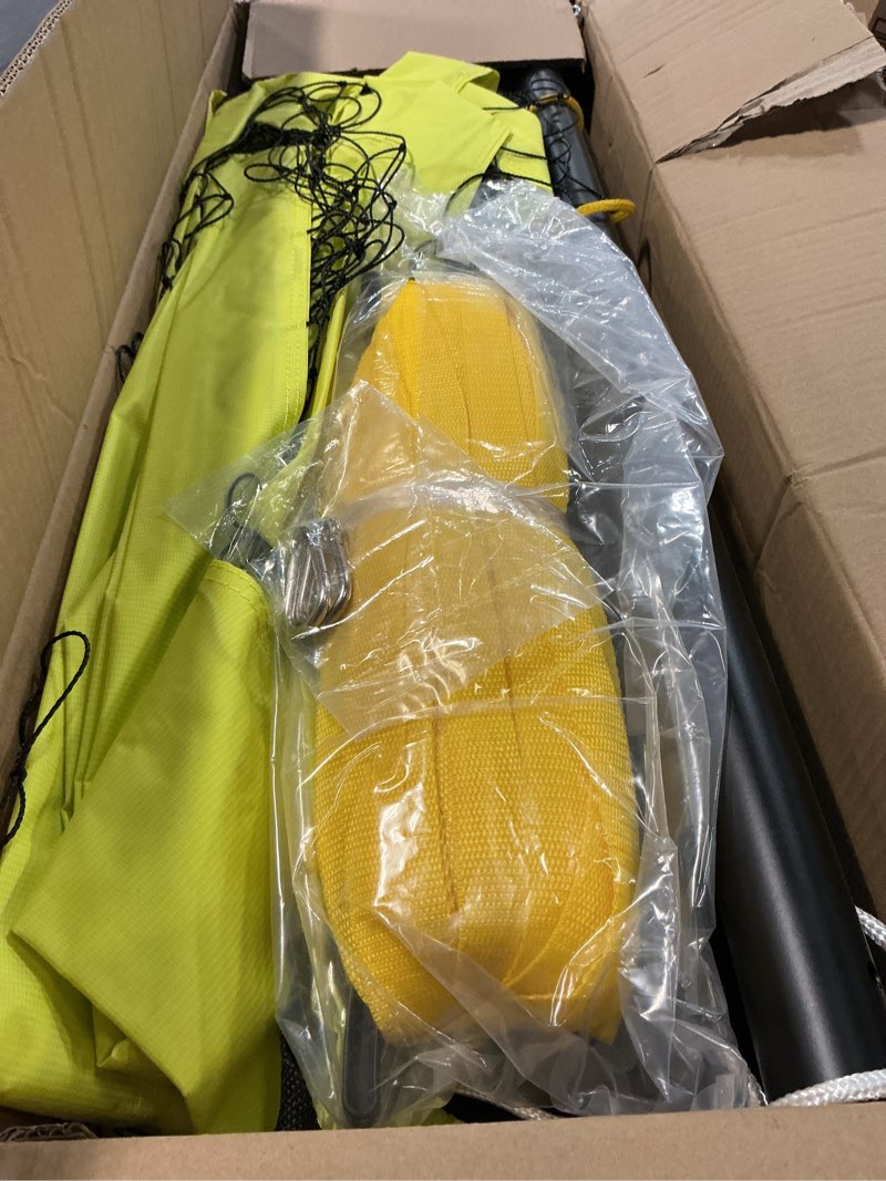 Condition photo showing Good Condition for aluminum volleyball net for backyard, portable volleyball net with anti-sag design, outdoor volleyball net set with lengthened stakes and boundary line for beach and grass yellow