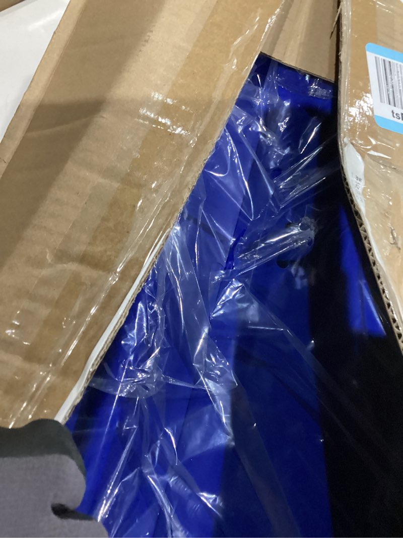 Condition photo showing As Is for MANUFORE Metal Tool Box 16.5 x 8.5 x 8'' Folding Tool Storage Box, 3 Level and 5-Tray, with A Hole for Locking Blue