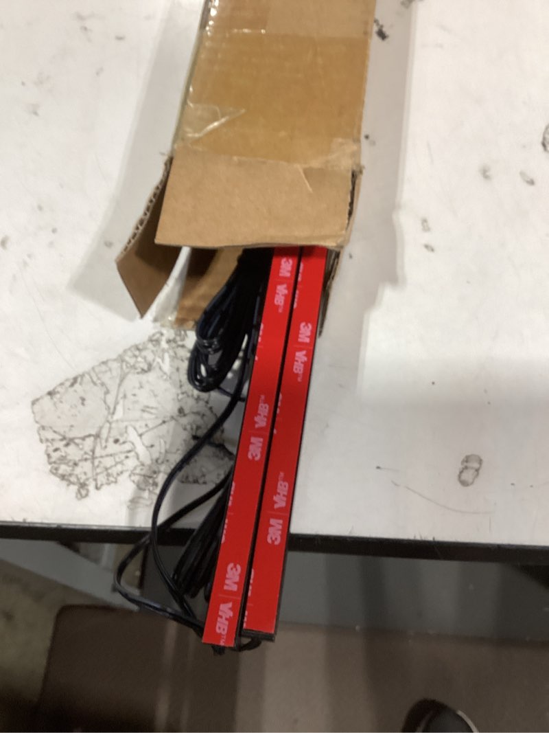 Condition photo showing Good Condition for hamrvl black led recessed lighting kit - 8 pcs 3000k warm white led strip lights with touch control, dimmable self-adhesive wall panel lights for wood slat wall panels, under cabinet (black cover) 18in?26in?34in?42in/8 pack warm white 3000k