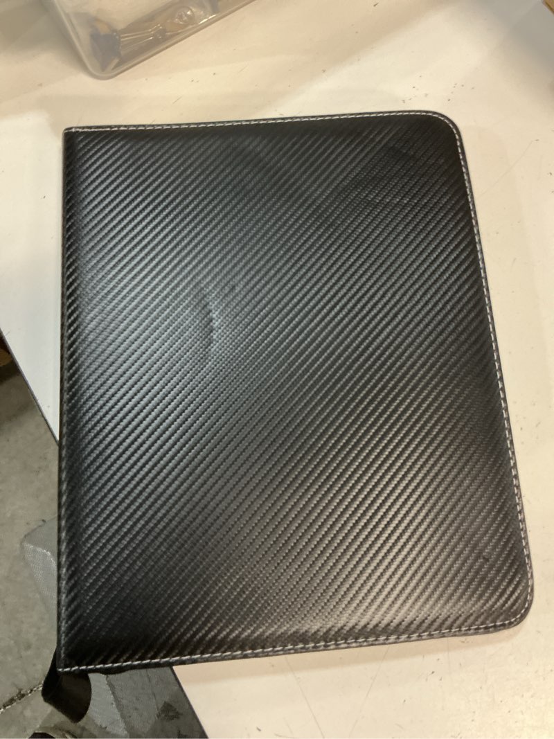 Condition photo showing Good Condition for premium 700 pockets trading card binder, pocket ringless side-loading album for tcg, mtg, lorcana, sports & standard-size cards (black1)