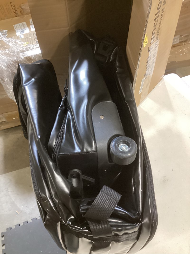 Condition photo showing Good Condition for polarcoforgeco rolling ski bag for air travel, snowboard bag with wheels, 900d extendable 155-185cm wheeled ski bag all-round padded protection, for snowboard, double skis, boots, helmet black 175-185cm