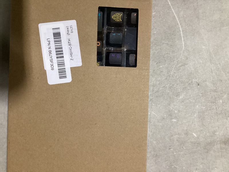 Condition photo showing As Is for 114 keys black translucent keycaps cherry profile black doubleshot keycaps set fit 60% 65% 75% cherry mx switches mechanical keyboard rainbow black