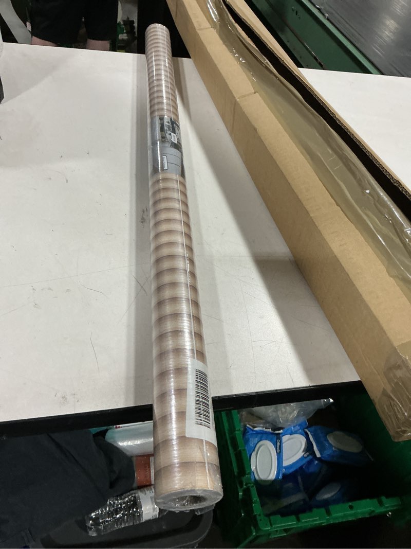 Condition photo showing Good Condition for oxdigi light wood slat peel and stick wallpaper - textured faux wood panels, waterproof & removable contact paper for kitchen, bedroom, bathroom - easy install 35.4x196 inch 35.4" x 196.9" light wood
