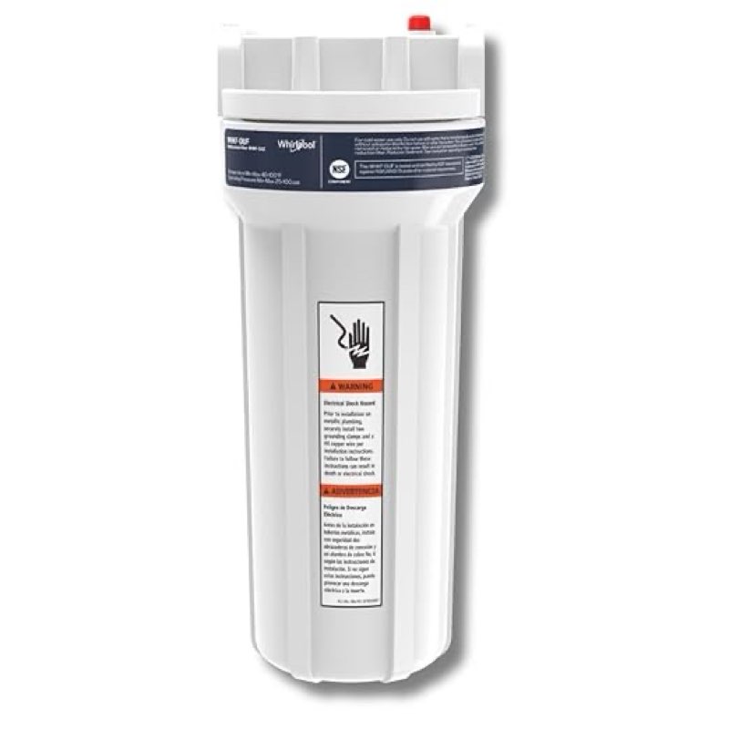 whirlpool under sink water filtration system whkf-duf | push-in quick connect, 1 carbon filter & installation kit included | reduces chlorine taste & odor, sediment
