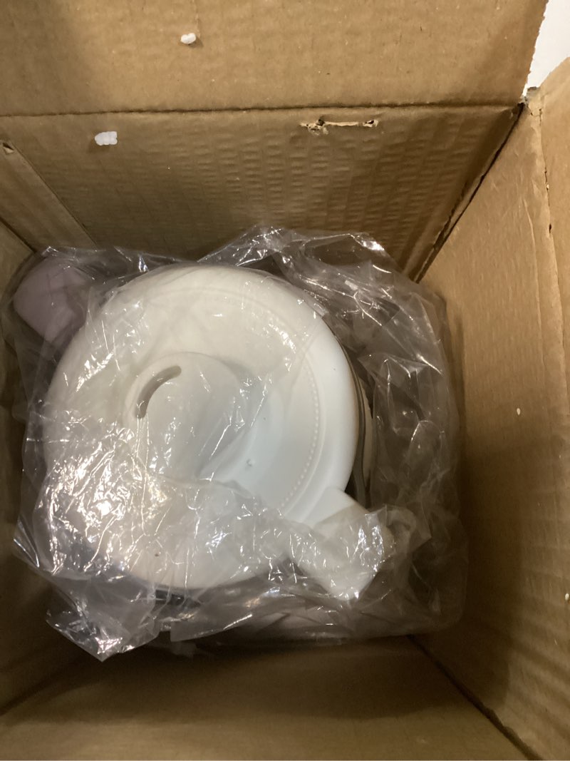 Condition photo showing As Is for cozyfish 35oz nut milk maker, multi-functional automatic soy & almond milk machine with 12-blade stainless steel for oat, soup, juice & plant-based beverages, timer, auto clean, keep warm, boil- white