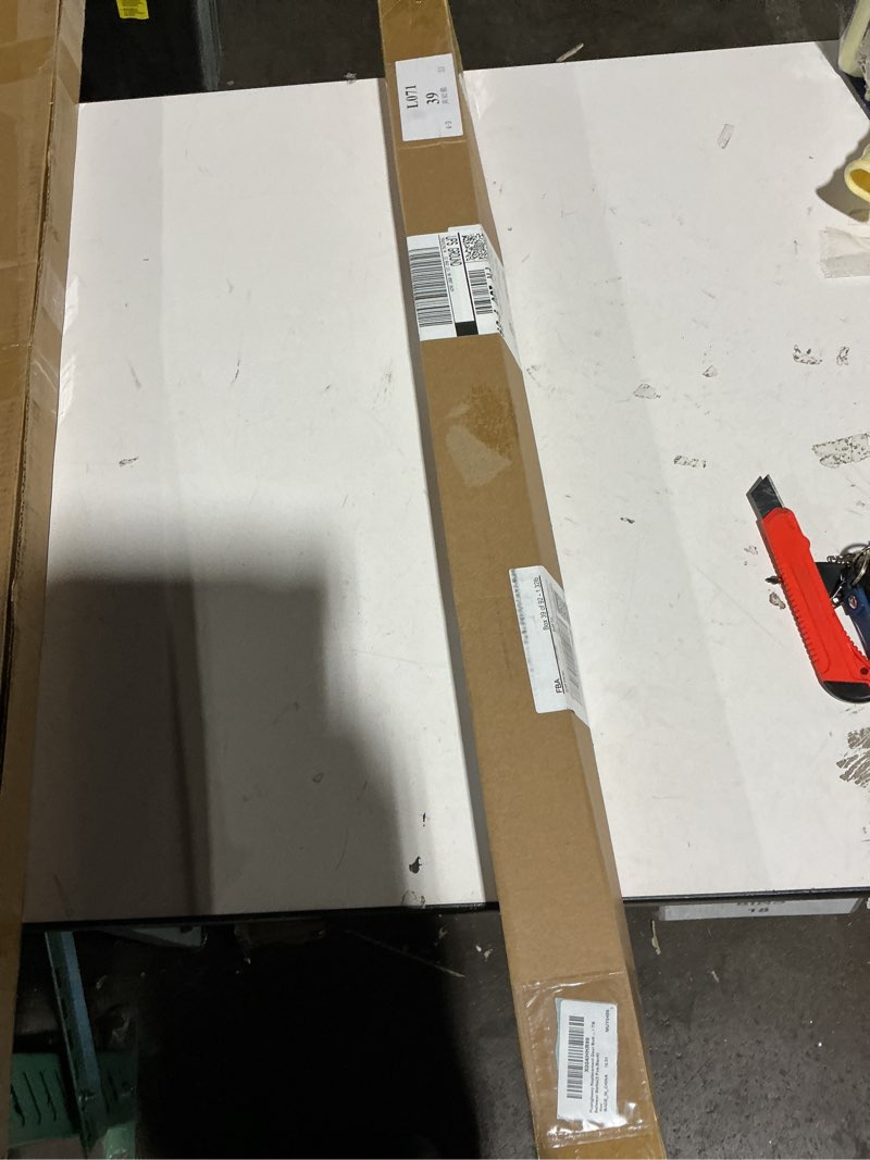 Condition photo showing New/Like New for replacement door bottom with vinyl fins 36" long 1 3/4" wide threshold seal bottom of door weatherstrip kerf weather stripping for 7/8" between barbs(2 pcs,black) 2 black