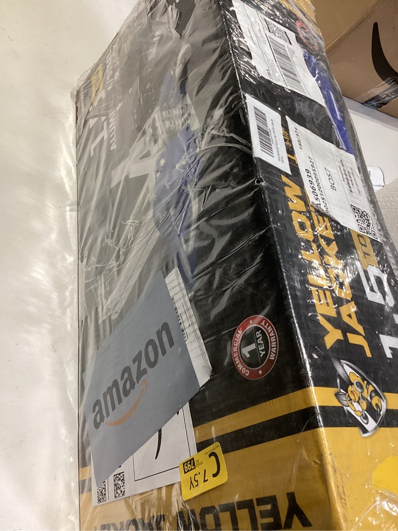 Condition photo showing New/Like New for yellow jacket floor jack 1.5 ton hydraulic low profile aluminum and steel car jack lightweight service jack with quick lift dual pump, 3300 lbs capacity aluminum & steel 1.5t low profile dual pump