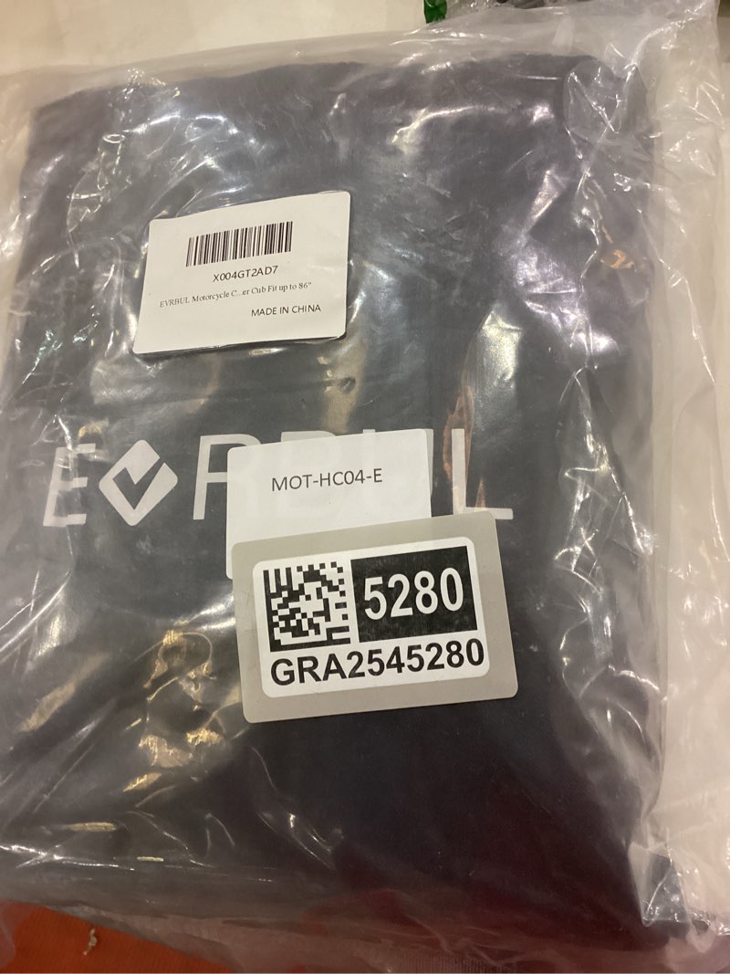 Condition photo showing New/Like New for Motorcycle Cover Waterproof Outdoor All Seasons Heavy Duty 420D Double Stitched Cover Moped Cover Motorcycle Storage Scooter Cover Compatible with Honda Super Cub Fit up to 86"