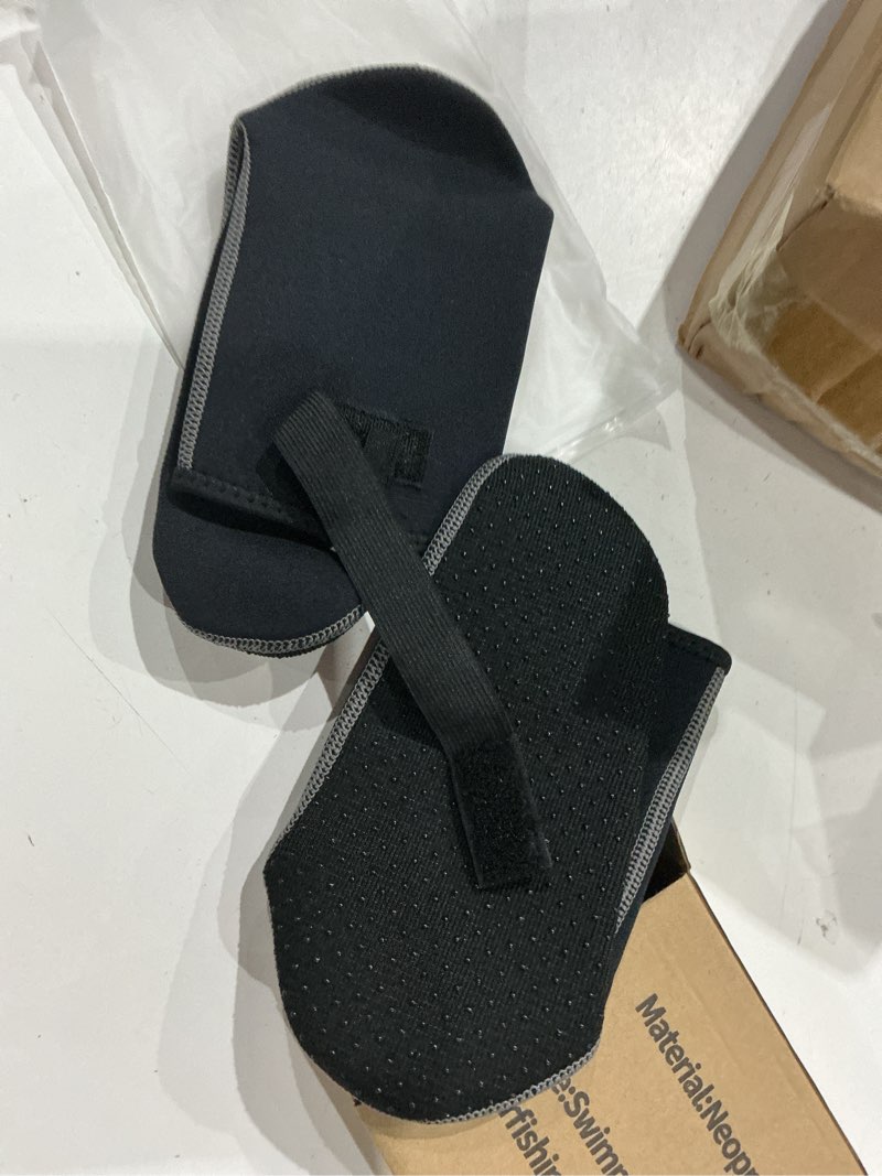 Condition photo showing As Is for omgear water socks neoprene socks beach booties 3mm 5mm anti-slip wetsuit footwear fin swim sand proof socks 3mm high cut/grey medium