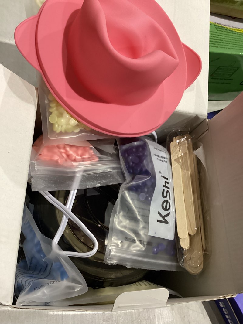Condition photo showing New/Like New for KeShi Waxing Kit for Women and Men, Digital Wax Warmer with 6 Bags Hard Wax Beads, at-Home Hair Removal Wax Kit for Full Body, Face, Eyebrow, Bikini, Legs, Brazilian & Sensitive Skin(Graphite)