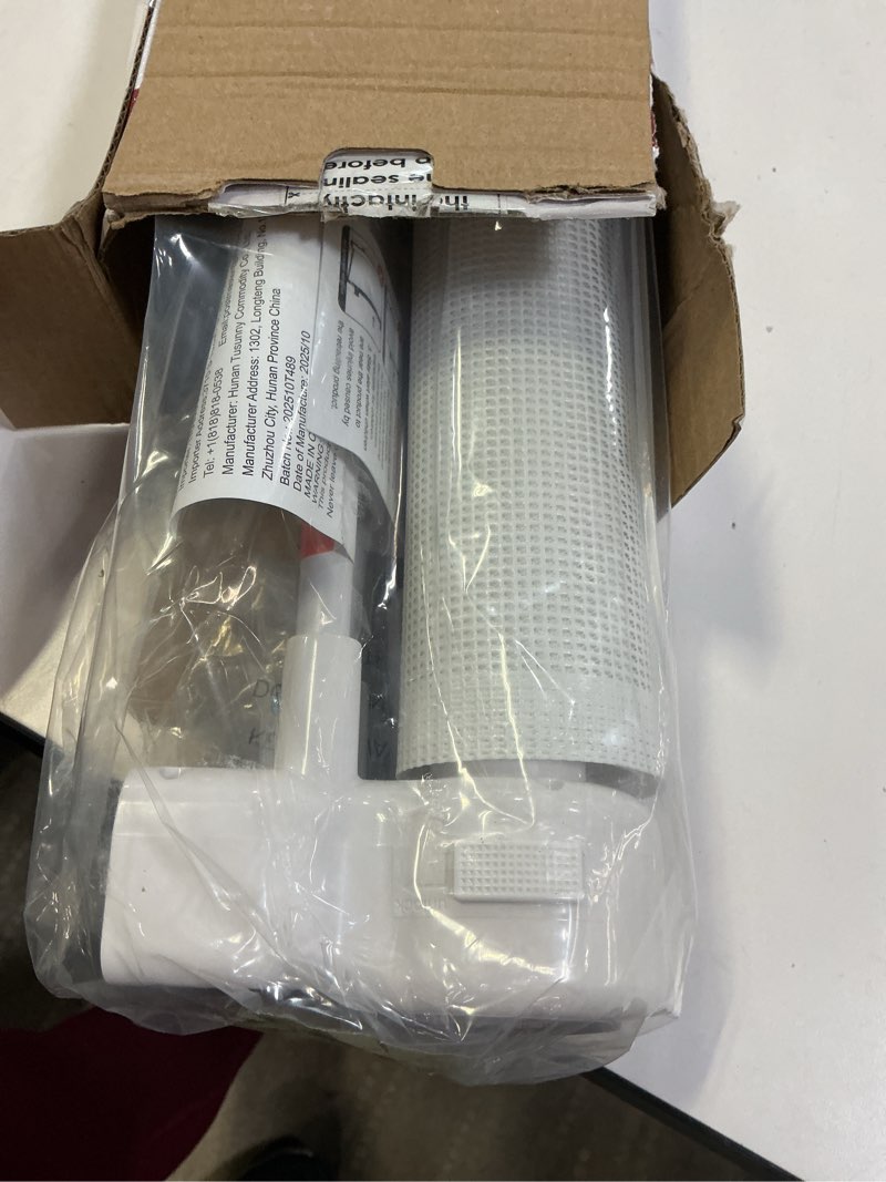 Condition photo showing Good Condition for Reinforced 26 Inch Tall Retractable Baby Gates to Step Over 95" Wide Small Outdoor Retractable Child Gates for Doorways Short Retractable Dog Gates for Baby Indoor Retractable Stairs Gate for Kids White Reinforced 26" Tall x 95" Wide