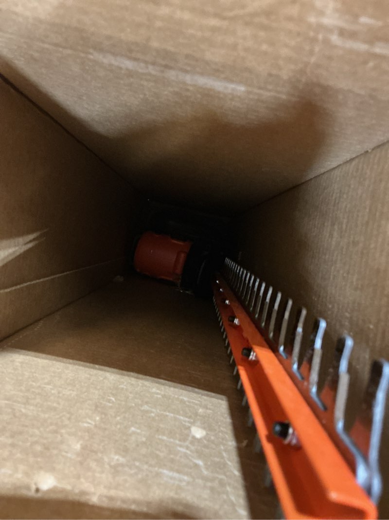 Condition photo showing Good Condition for black+decker 22" electric hedge trimmer, lightweight 4.0 amp corded dual action shrub trimmer, full wraparound handle, high output low vibration (beht350ff)